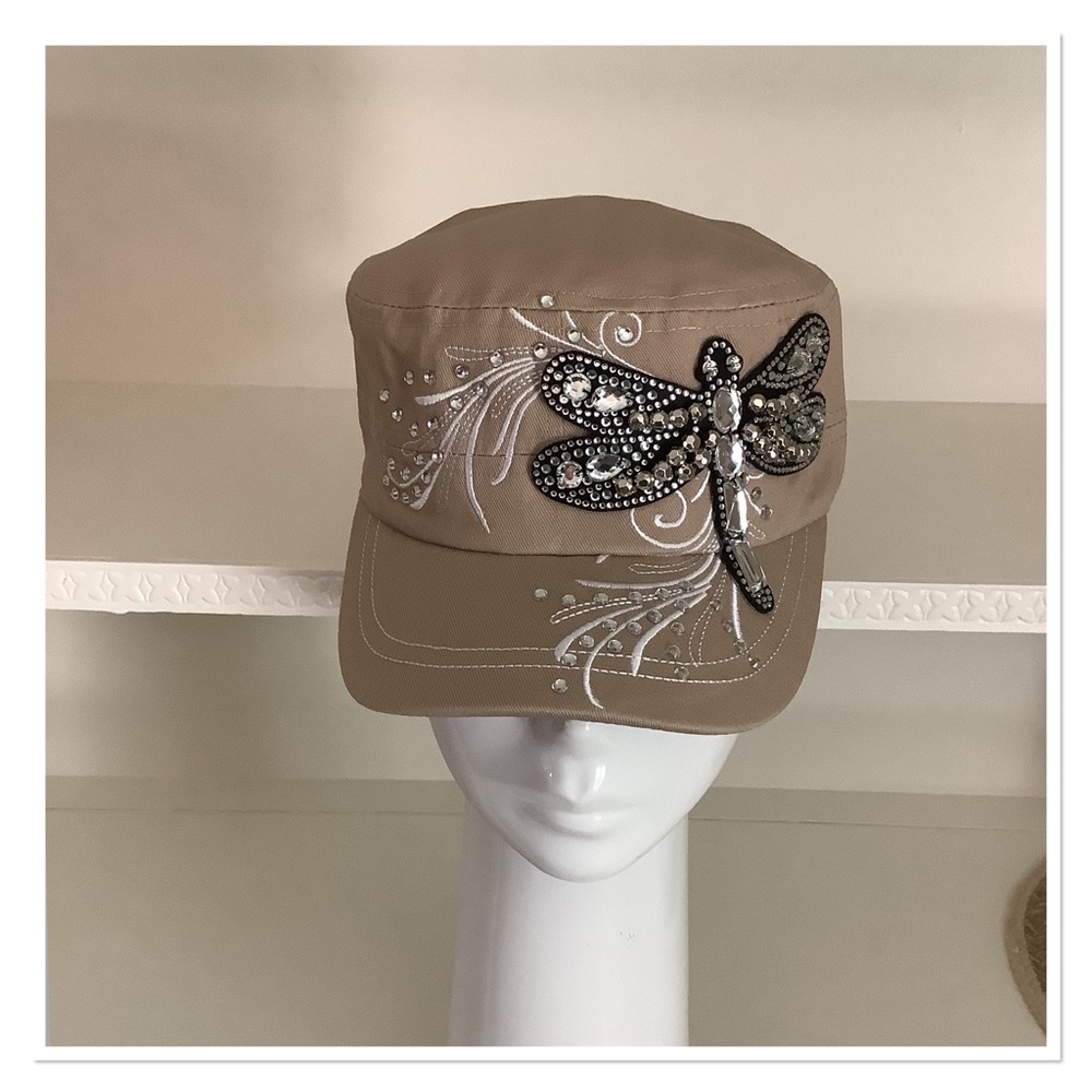 Tan Dragonfly Cap
